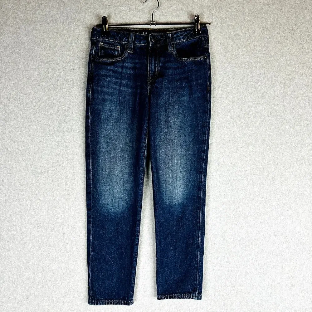 Gap Kids‎ Girls Sz 12 Girlfriend Jeans Pockets Blue